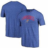 Kansas Jayhawks Fanatics Branded Royal Hometown Arched City Tri Blend T-Shirt